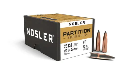 Geschosse Nosler Partition .25 cal, dia .257, 120grs