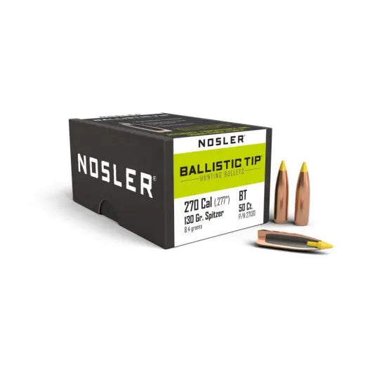 Nosler 270 CALIBER 130GR BALLISTIC TIP HUNTING (50CT)