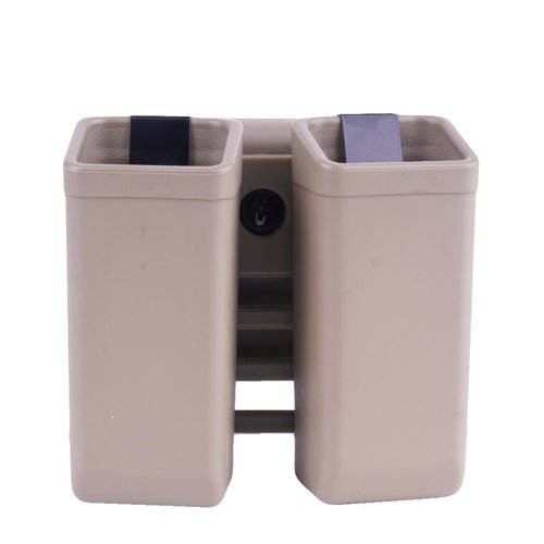 ESP - Doppelmagazintasche für 9 mm / .40 mit UBC-03 Gürtelbefestigung - MH-MH-34 KH