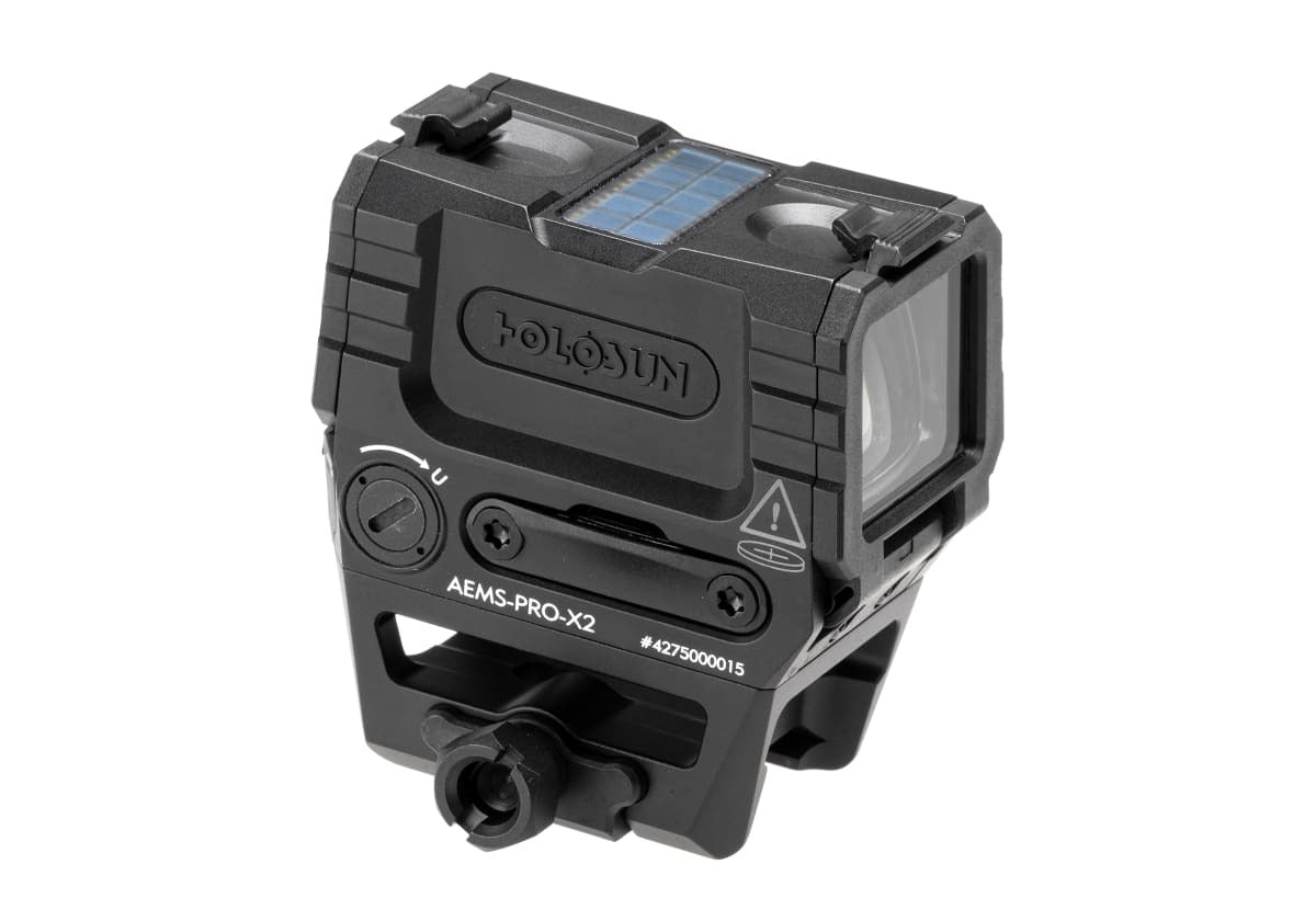 AEMS PRO X2 Solar Green Circle Dot Sight