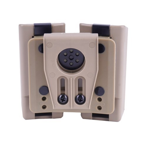 ESP - Doppelmagazintasche für 9 mm / .40 mit UBC-03 Gürtelbefestigung - MH-MH-34 KH