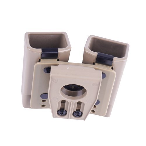 ESP - Doppelmagazintasche für 9 mm / .40 mit UBC-03 Gürtelbefestigung - MH-MH-34 KH