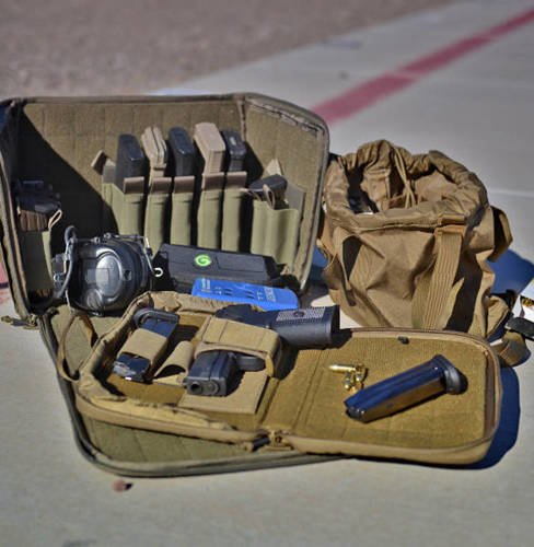Helikon - Tasche Double Pistol Wallet® - Nylon - Blue Melange - MO-DPW-NL-M2