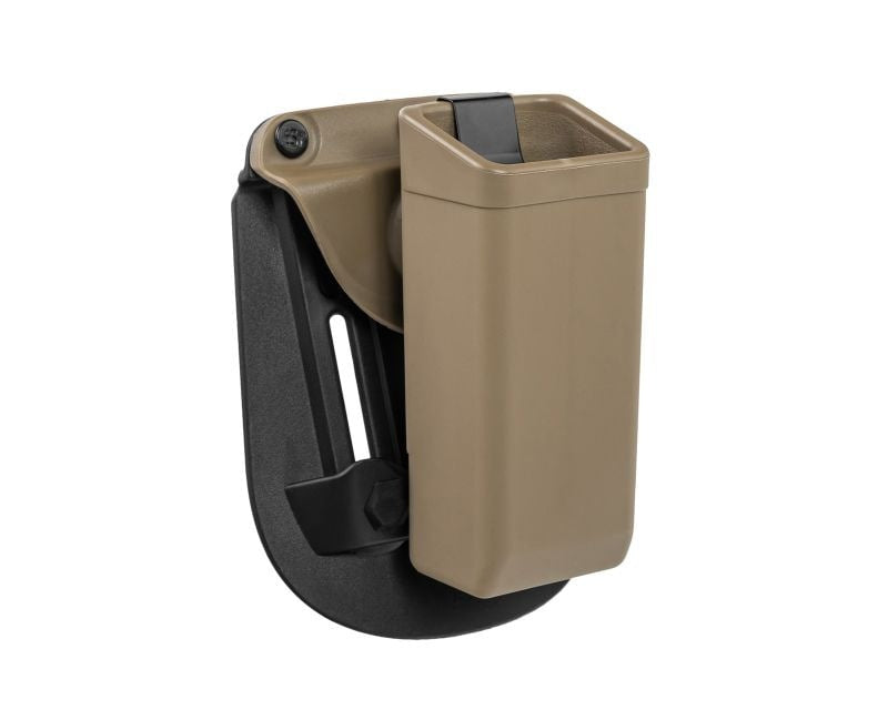 ESP Swivel Pouch with Paddle mount for 9 mm pistol magazine - Khaki