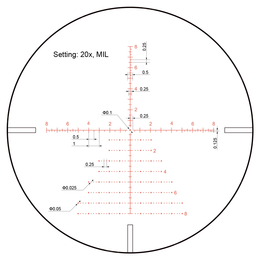 Vector Optics - Zielfernrohr Continental x8 4-32 SFP ED Zero Stop - 56 mm - Schwarz - SCOL-T51