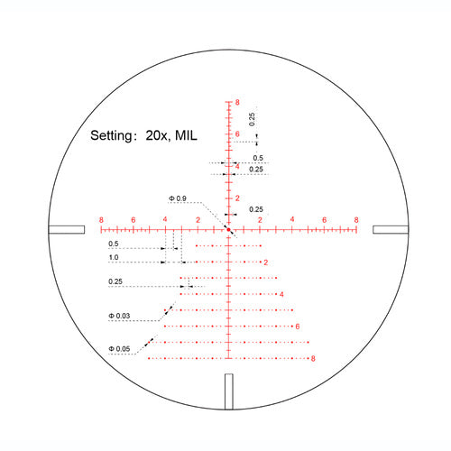 Vector Optics - Zielfernrohr Continental x6 4-24 SFP - 50 mm - FDE - SCOL-43