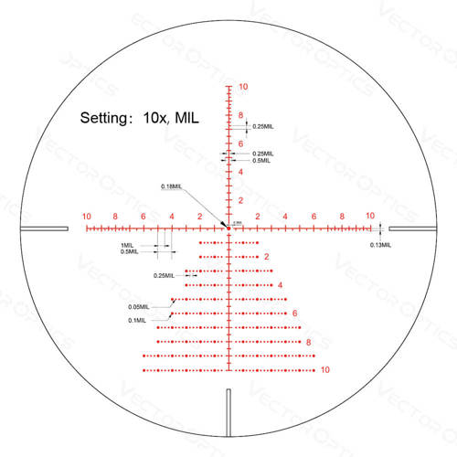Vector Optics - Zielfernrohr Continental X6 3-18x50 Tactical ARI - 30 mm - Schwarz - SCOL-53