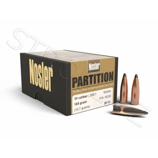 Geschosse Nosler Partition .30 cal, dia .308, 165grs