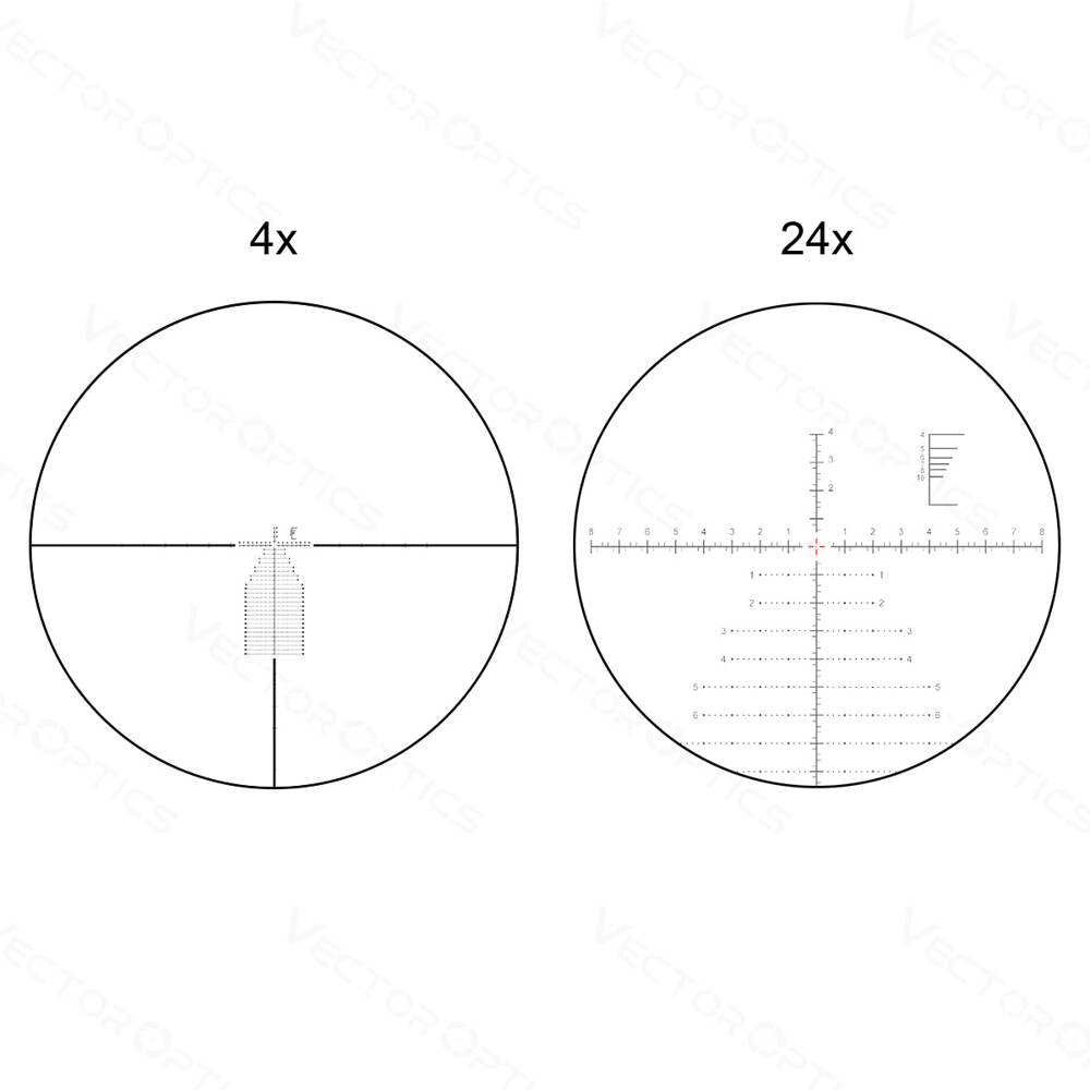 Vector Optics - Zielfernrohr Continental x6 4-24 FFP - 56 mm - Schwarz - SCFF-40