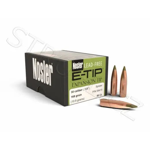 Bleifrei Geschosse Nosler E-Tip .30 cal, dia .308, 168grs