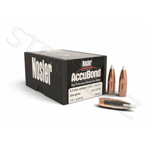 Geschosse Nosler AccuBond 9,3mm, dia .366, 250grs