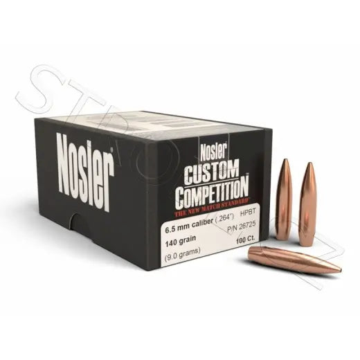 Geschosse Nosler Custom Competition 6,5mm, dia .264, 140grs