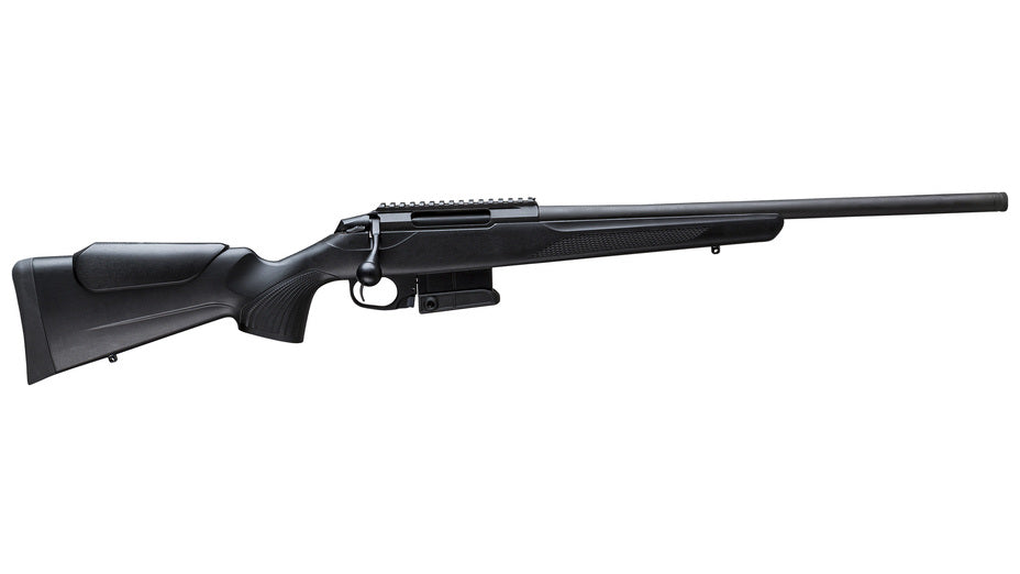 TIKKA T3x COMPACT TACTICAL RIFLE, 6,5 Creedmoor, Black Steel, Lauflänge 24", Black, Direktabzug, MG 5/8"-24 UNEF