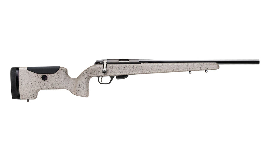 TIKKA T1x UPR .17HMR, schwarz, Lauflänge 20", Drall 9", Direktabzug, 10 Schuss, Glasfaserschaft in Desert Sand mit verstellbarer Backe, ohne Visierung, MG 1/2"-28UNEF