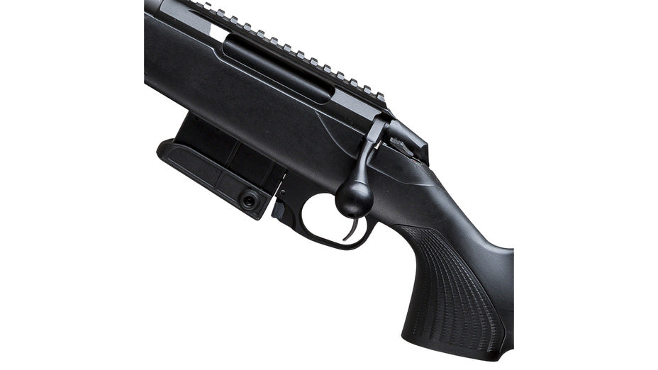 TIKKA T3x COMPACT TACTICAL RIFLE, Linksversion, .223 Rem., Black Steel, Lauflänge 20", Black, verstellbare Schaftbacke, MG 5/8"-24 UNEF