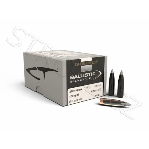 Geschosse Nosler Ballistic Silvertip .270 cal, dia .277, 130grs