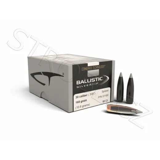 Geschosse Nosler Ballistic Silvertip .30 cal, dia .308, 168grs