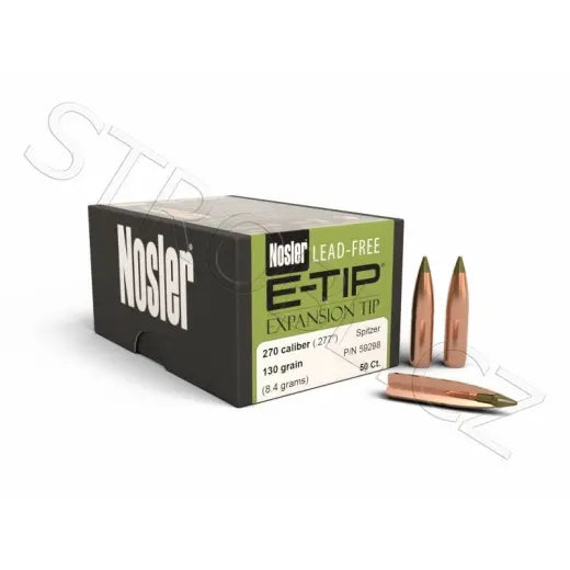 Bleifrei Geschosse Nosler E-Tip .270 cal, dia .277, 130grs