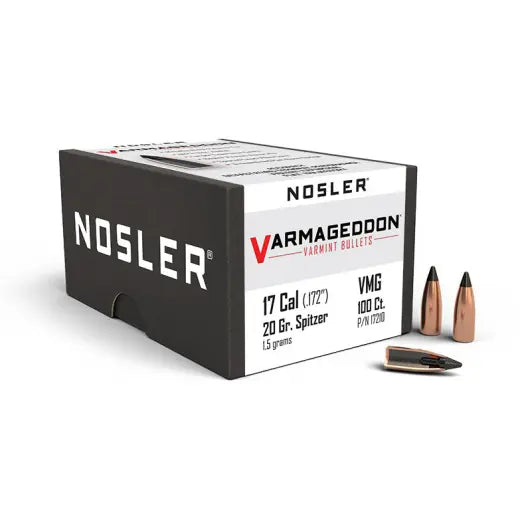 Geschosse Nosler Varmageddon .17 cal, dia .172, 20grs