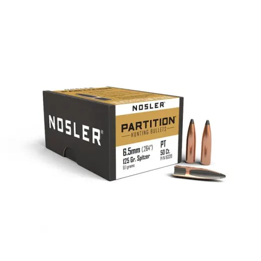 Geschosse Nosler Partition 6,5mm, dia .264, 125grs