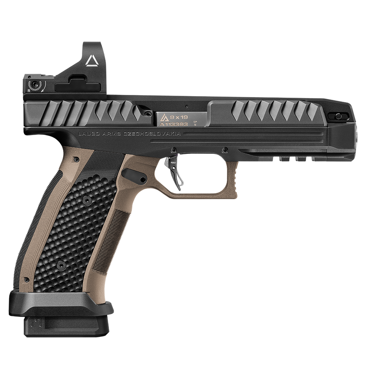 Laugo Arms Pistole Alien Full Kit 9 x 19 1/2"x28 UNEF Grün