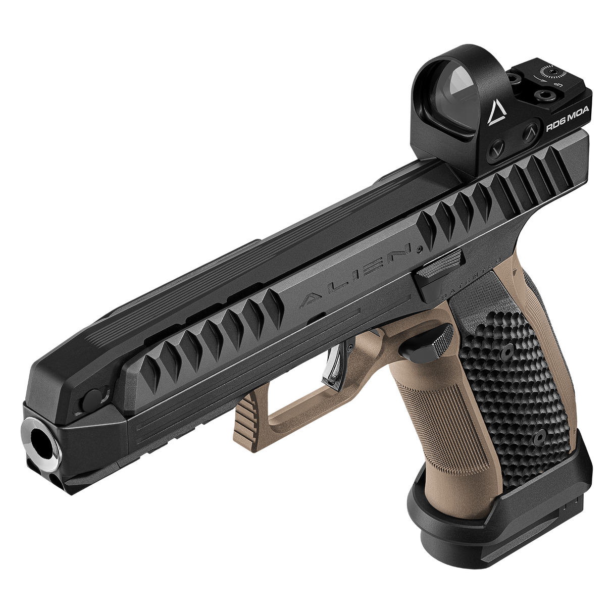 Laugo Arms Pistole Alien Full Kit 9 x 19 1/2"x28 UNEF Grün