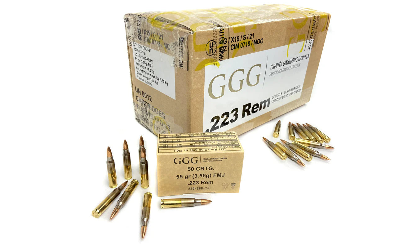 .223 Rem GGG Nato M193 55gr FMJ 1200 Stk