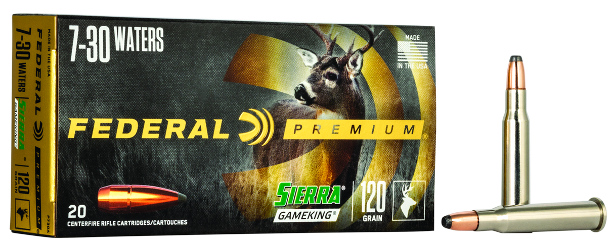 Federal Büchsenmunition Premium 7-30 Waters 7,8g Sierra Gameking Boat Tail Soft Point