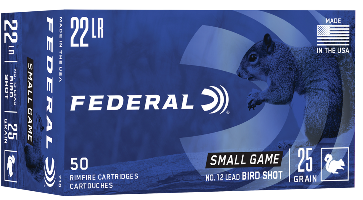Federal Kleinkalibermunition .22 LR 1,60g Schrotladung Blei No. 12