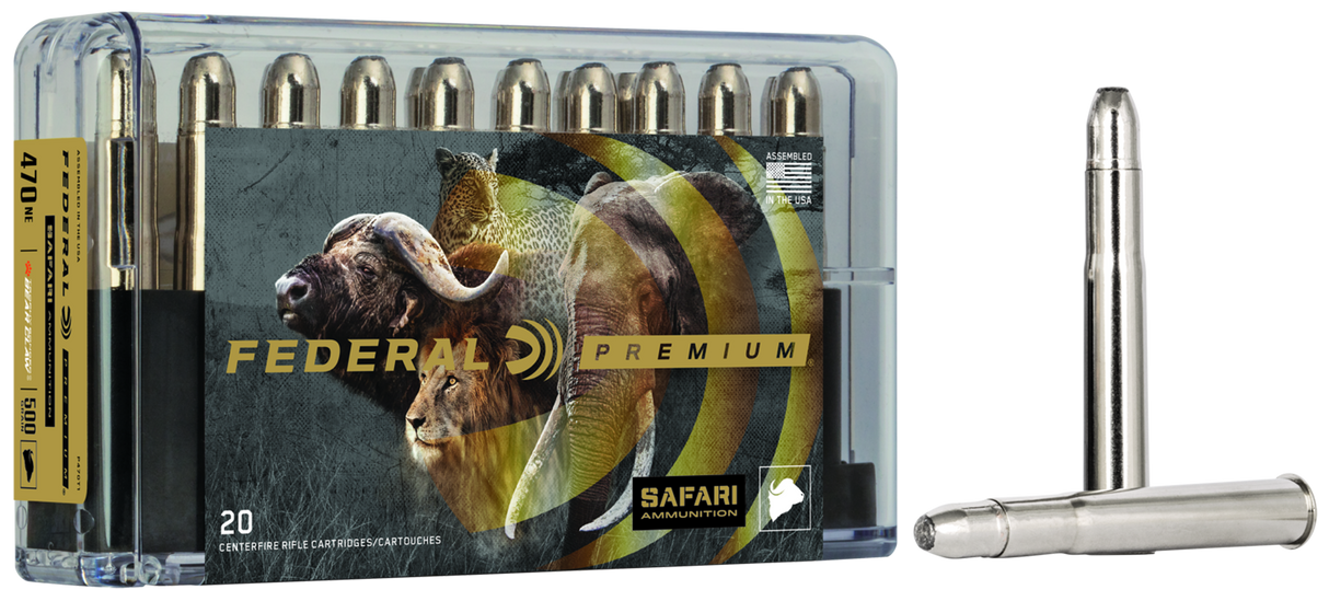 Federal Büchsenmunition Premium .470 N.E. 32,4g Trophy Bonded Bear Claw