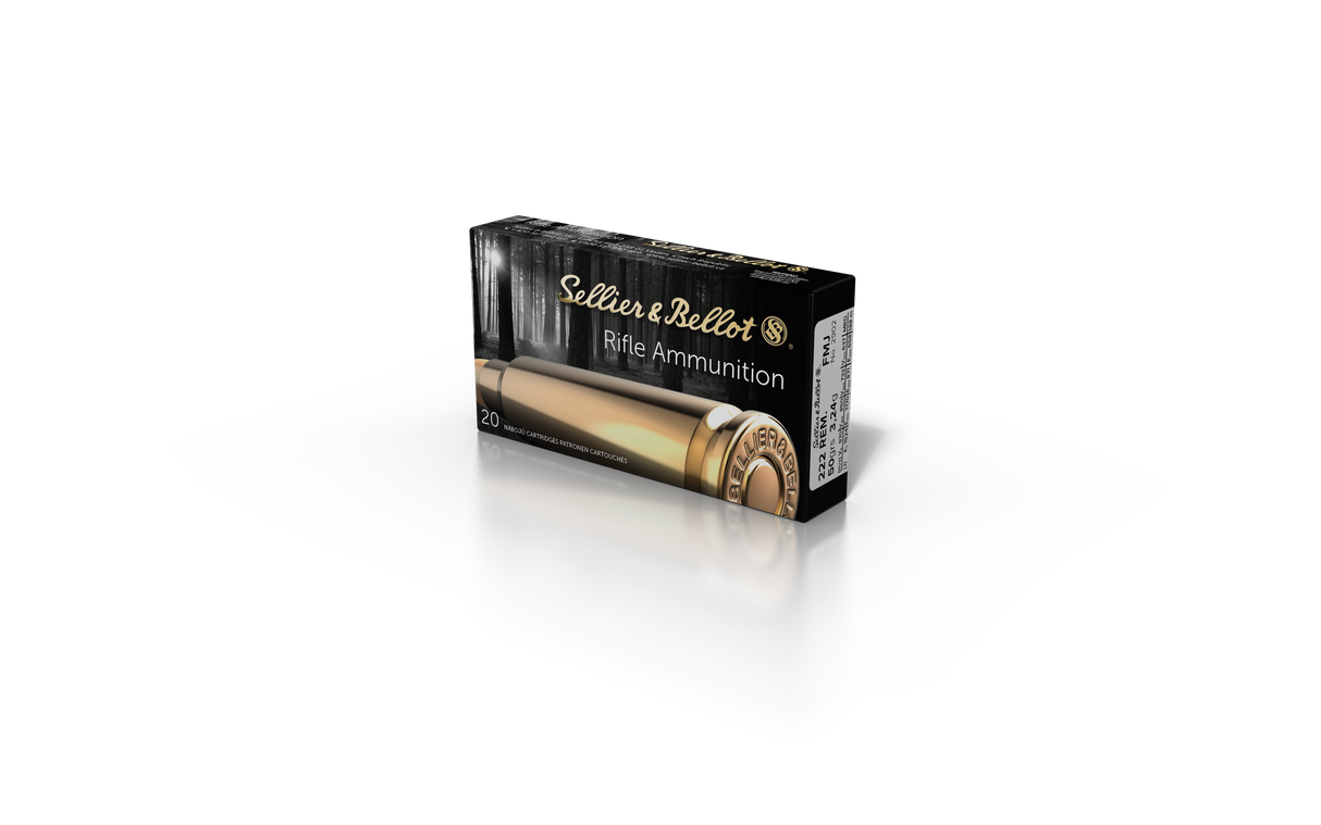 Sellier & Bellot Büchsenmunition .222 Rem. 3,24g Full Metal Jacket