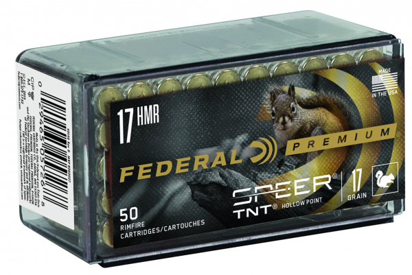 Federal Kleinkalibermunition Premium .17 HMR 1,1g TNT Jacketed Hollow Point Varmint & Predator