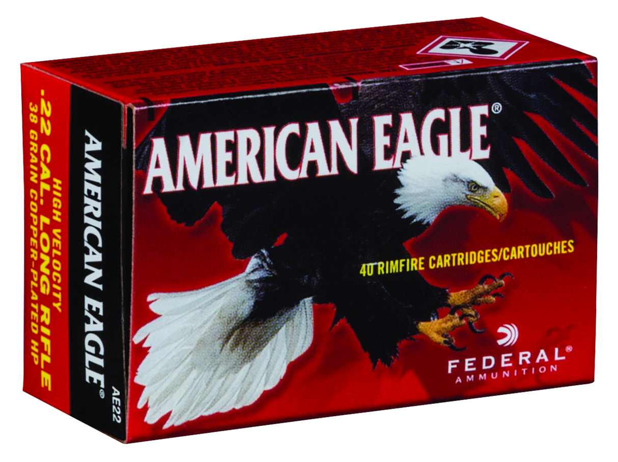 Federal Kleinkalibermunition American Eagle .22 LR 2,5g Copper Plated Round Nose High Velocity