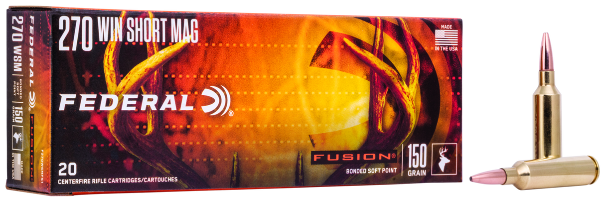 Federal Büchsenmunition .270 WSM 9,7g Fusion Soft Point