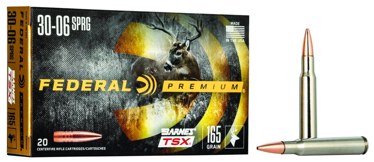Federal Büchsenmunition Premium .30-06 Spring 10,7g Barnes Triple-Shock X Bullet (TSX) Vital Shok