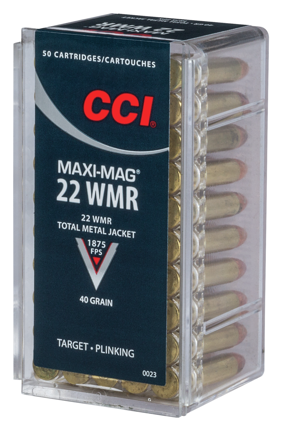 CCI Büchsenmunition .22 Win. Mag. 2,6g Total Metal Jacket Maxi Mag