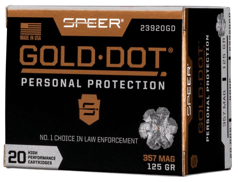 Speer Revolvermunition Gold Dot .357 Mag. 8,10g Gold Dot Hollow Point