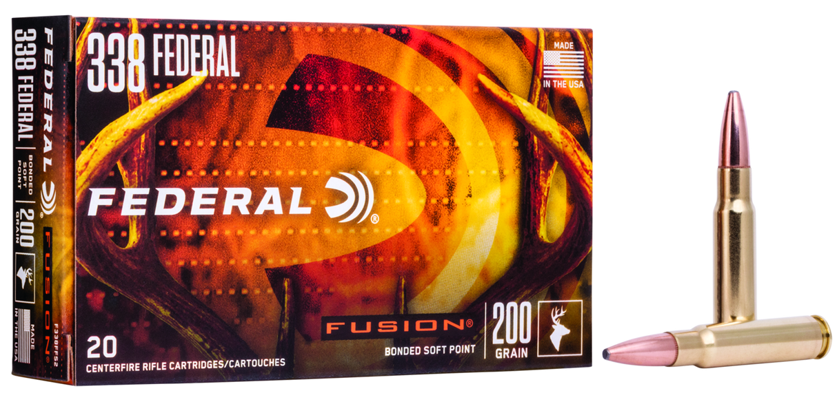 Federal Büchsenmunition .338 Federal 13g Fusion Soft Point