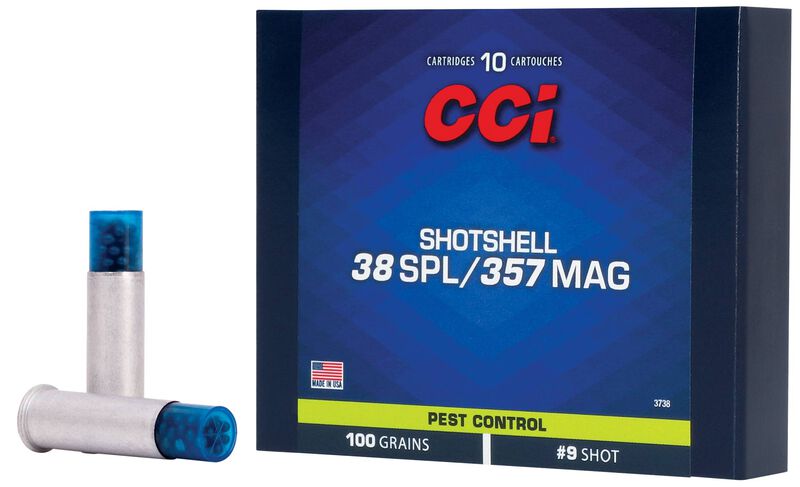 CCI Schrotmunition .357 Mag.;.38 Special 6,50g Shotshell 2,00 mm Pest Control