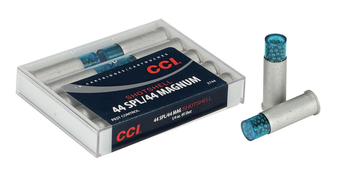 CCI Schrotmunition .44 Rem. Mag. 9,1g Shotshell 2,00mm Pest Control