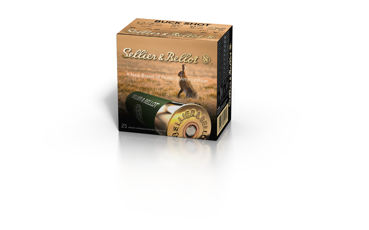 Sellier & Bellot Schrotmunition 12/70 32g 8,40mm Buck Shot
