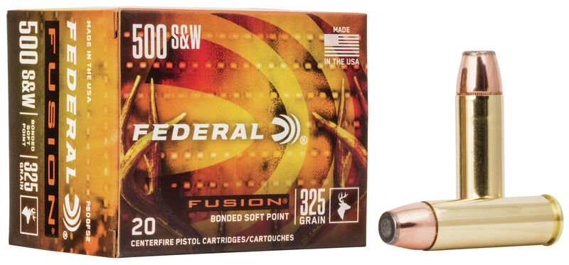 Federal Revolvermunition .500 S&W Mag. 21,1g Fusion Soft Point