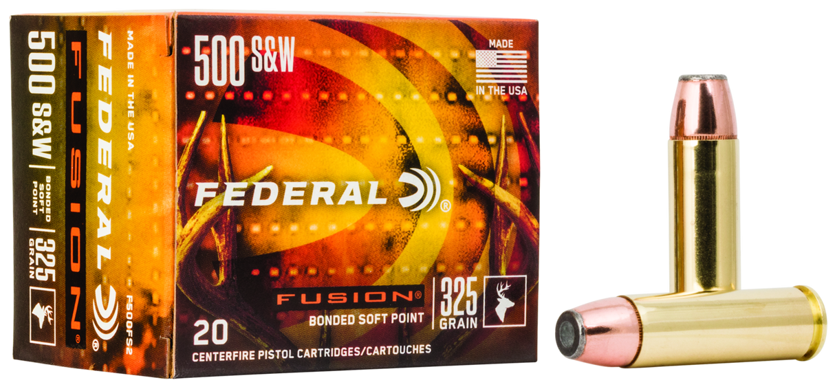 Federal Revolvermunition .500 S&W Mag. 21,1g Fusion Soft Point