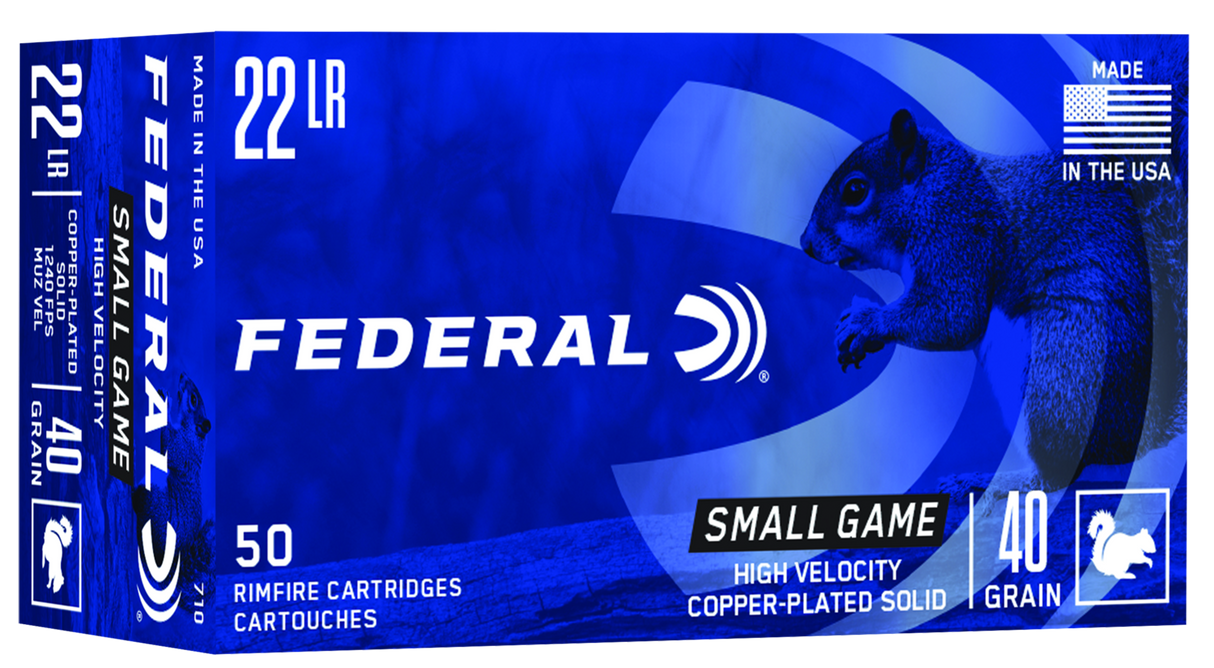 Federal Kleinkalibermunition .22 LR 2,6g Copper Plated Round Nose Game Shok