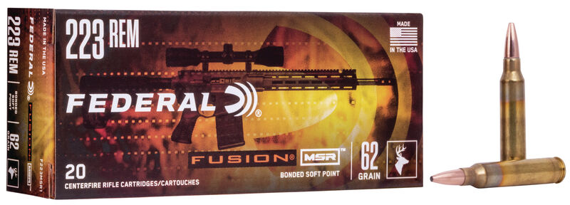 Federal Büchsenmunition .223 Rem 4g Fusion Soft Point MSR