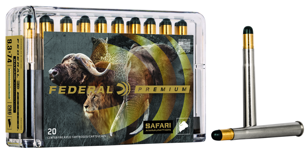 Federal Büchsenmunition Premium 9,3 x 74 R 18,5g Woodleigh Hydro Solid Cape Shok