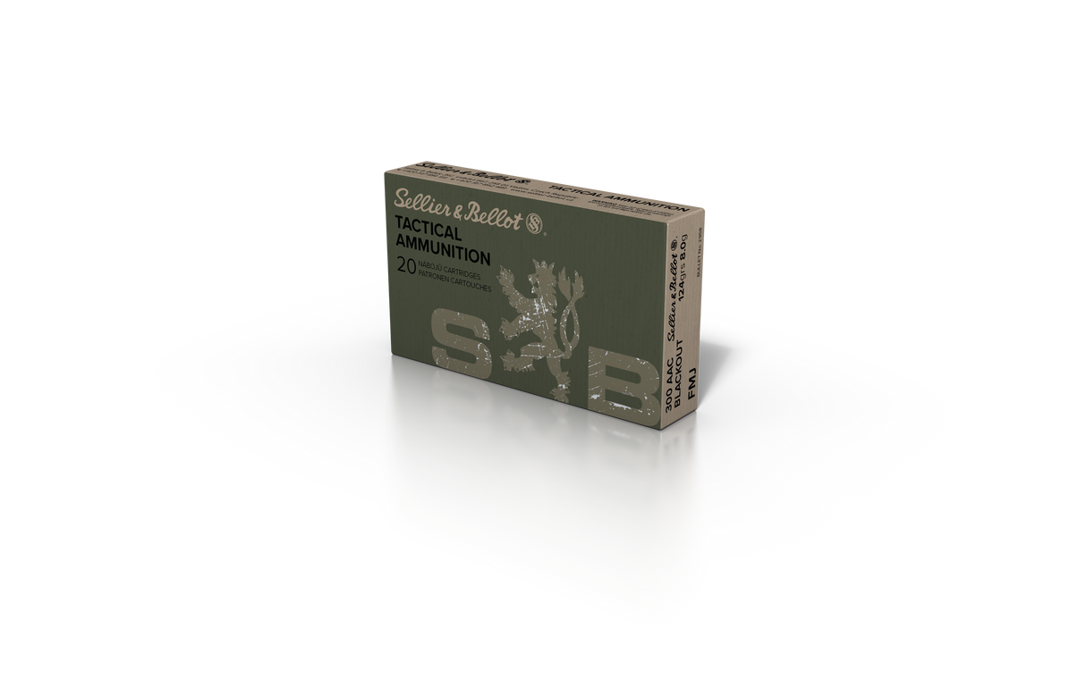 Sellier & Bellot Büchsenmunition .300 AAC Blackout 8g Full Metal Jacket