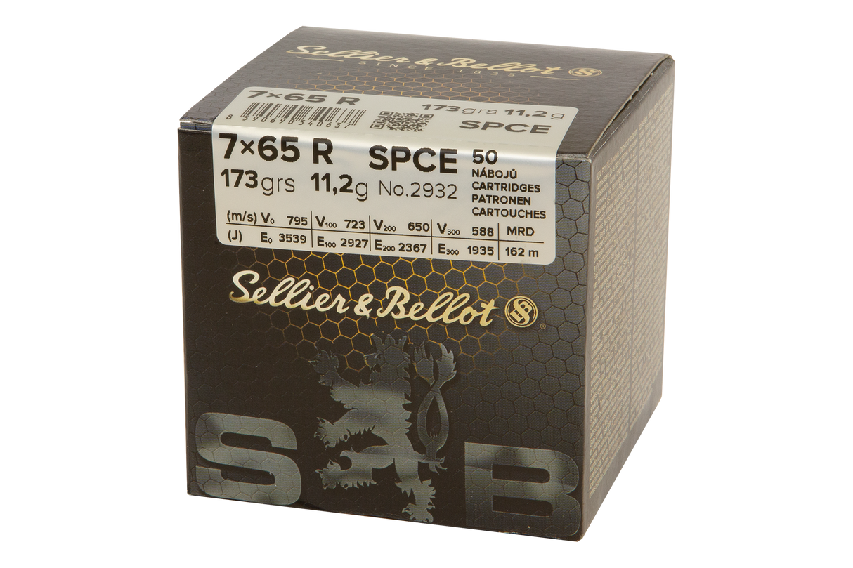 Sellier & Bellot Büchsenmunition 7 x 65 R 11,2g Soft Point Cutting Edge Schüttpackung mit 50 Stü