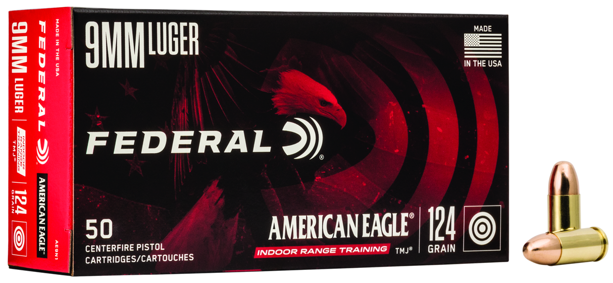Federal Pistolenmunition American Eagle 9 x 19 8g Full Metal Jacket
