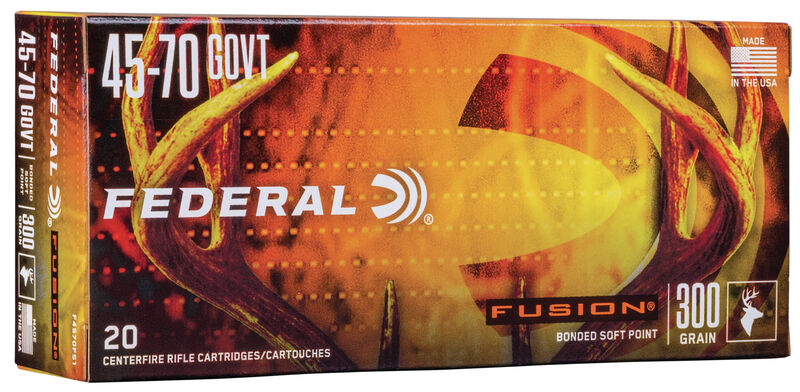 Federal Büchsenmunition .45-70 Gov 19,4g Fusion Soft Point
